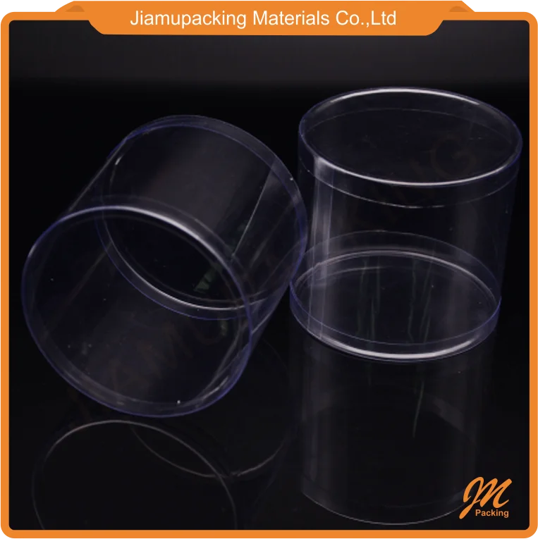 clear plastic cylinder tube packaging transparent round tube box