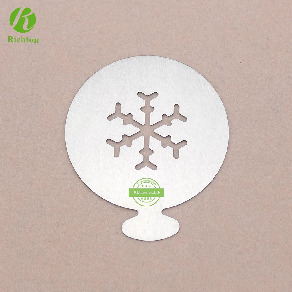 
Customized design metal coffee stencil/cappuccino stencil 