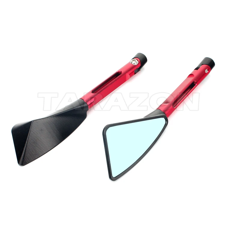 Universal CNC Aluminum Motorcycle Rear view Mirrors For Kawasaki Suzuki Triumph Rizom Style