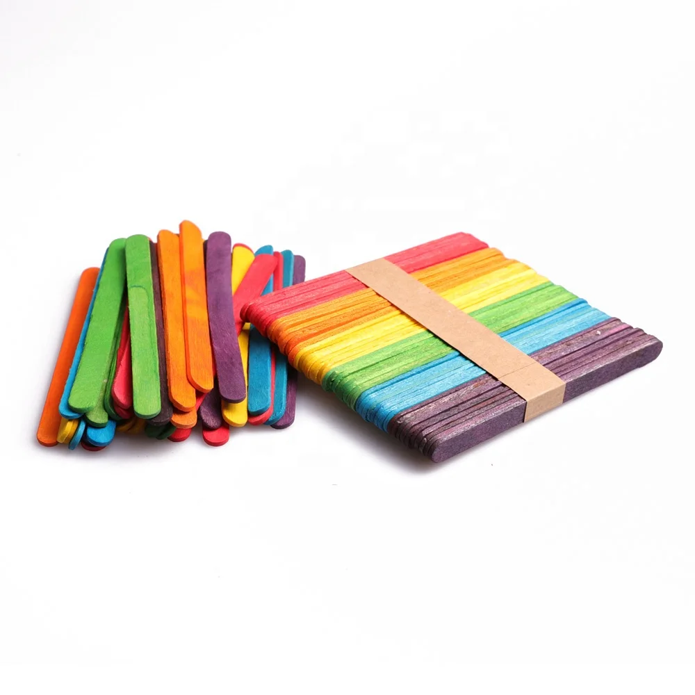 Birch Wood Handmade Ice Cream Sticks For Wooden House Building