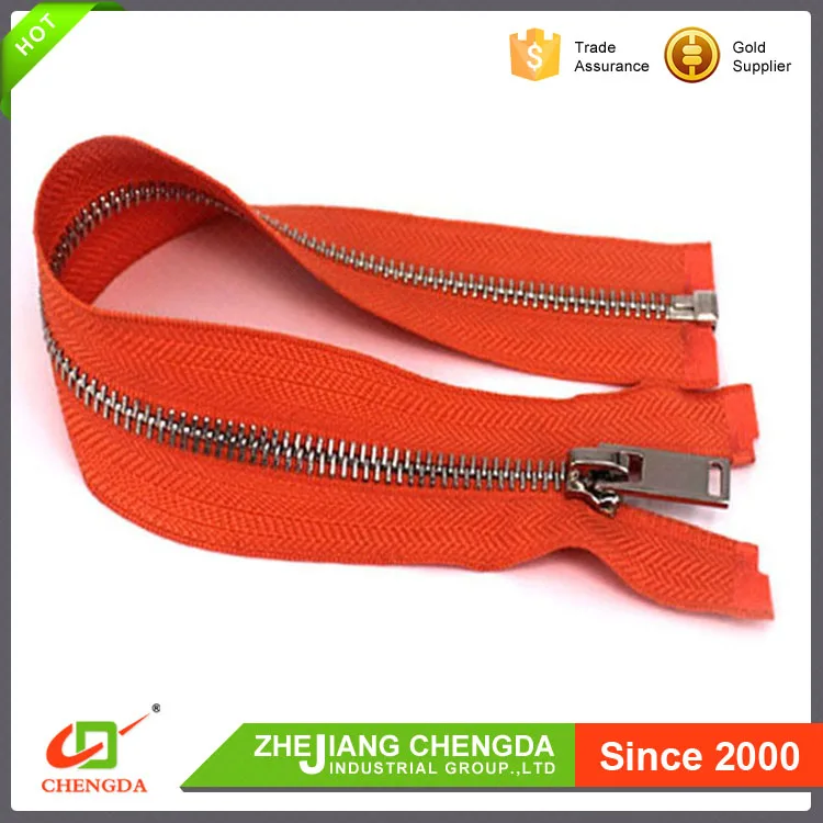 CHENGDA Продукты Высокого Спроса На Рынке Открытый Конец Латунь Металлическая Застежка-Молния Ценам