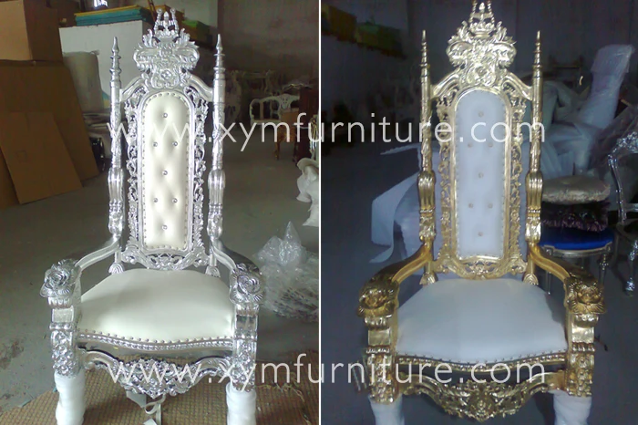 Luxury Wedding Furniture High Back King Throne Chair For Sale