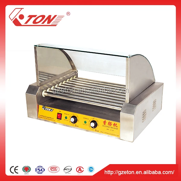Ce certified 9 roller hot dog machine