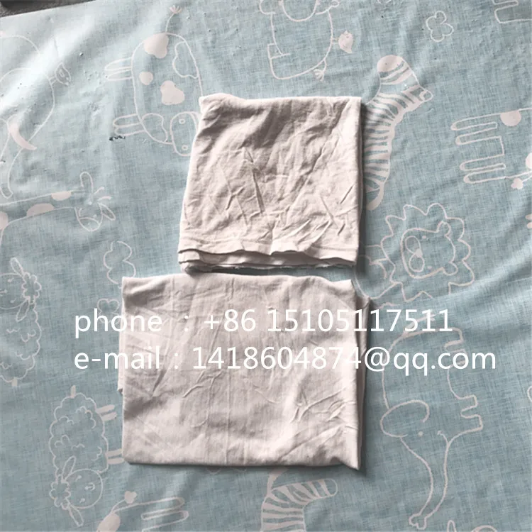 Wholesale White T-shirt Wiper Cotton Clothing Wiping Rags household clean pure white used t shirt cotton rags