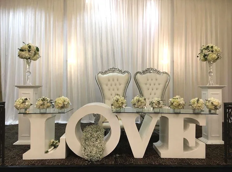 
Customized High Quality Durable Popular Decoration Love Letter Wedding Table 