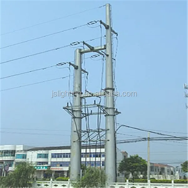 132KV 138KV 230KV Transmission lines monopole tower