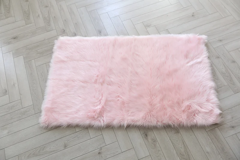 China Factory Directly Sale Faux Fur Rectangle Carpets