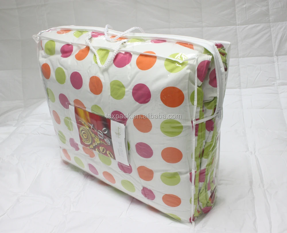 New product clear pvc vinyl plastic bags for bedding packaging wholesale