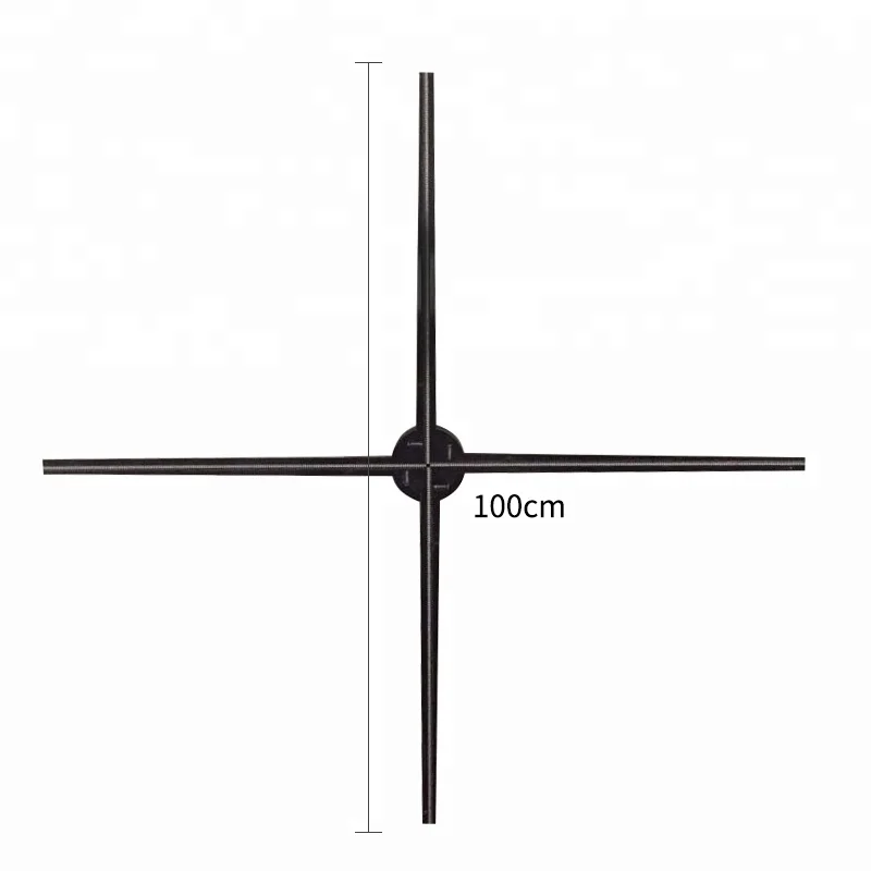 4 axis blades WIFI APP supporting holographic 3D LED hologram display trade show