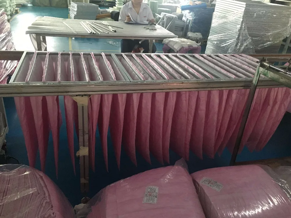 Hot Sale F9 Pocket Air Filter, Glass Fiber Medium Pocket Filter