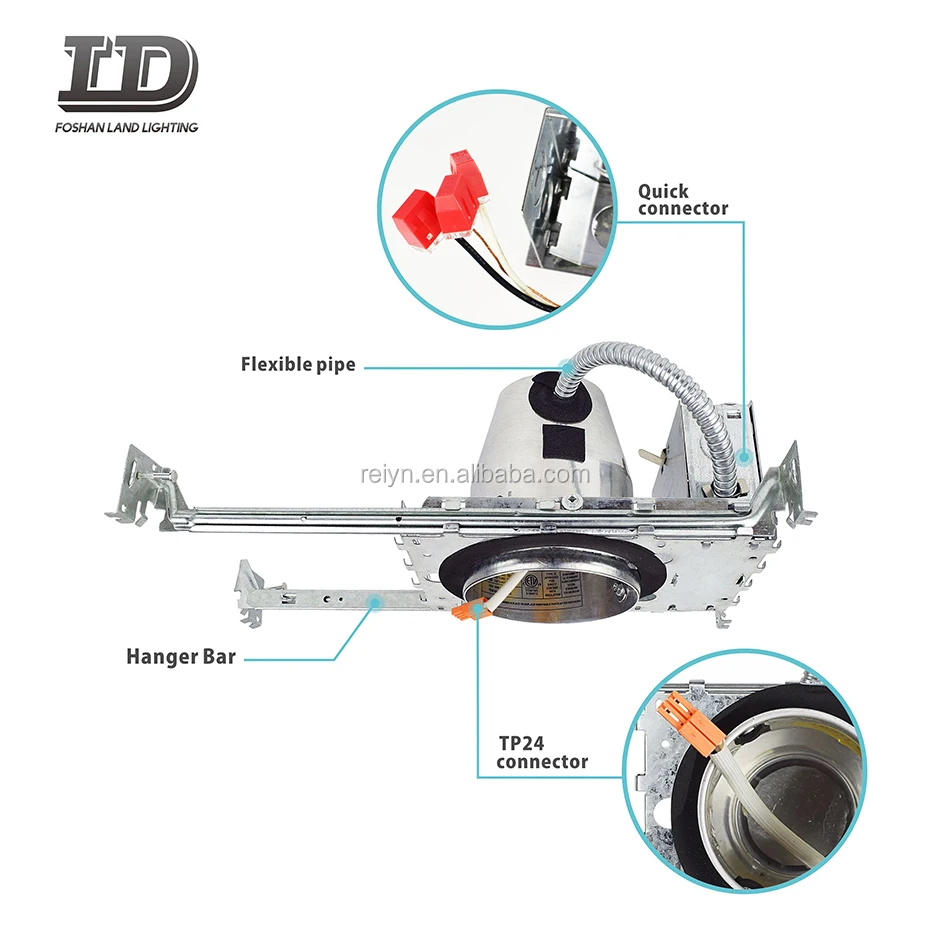 ETL 4 inch led downlight housing remodel IC housing recessed potlight housing