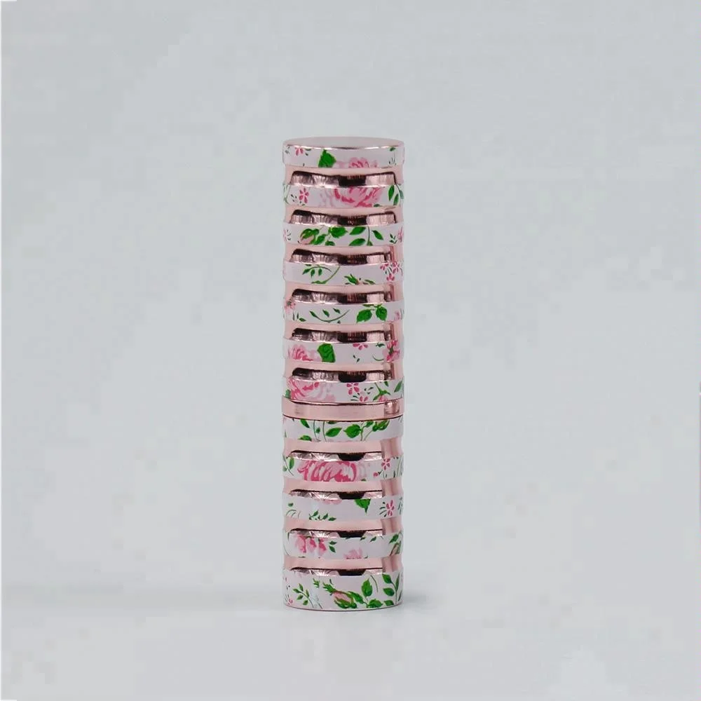 China supplier fashion design elegant empty flower aluminum lipstick tubes