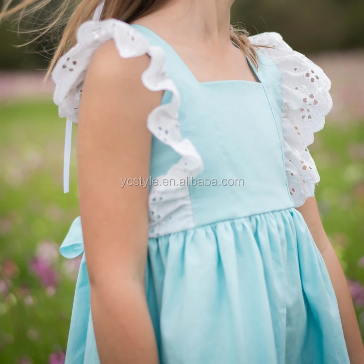 Baby toddler girls white linen dress with peter pan collar , white collar under knee baptism dress made with pre washed linen.