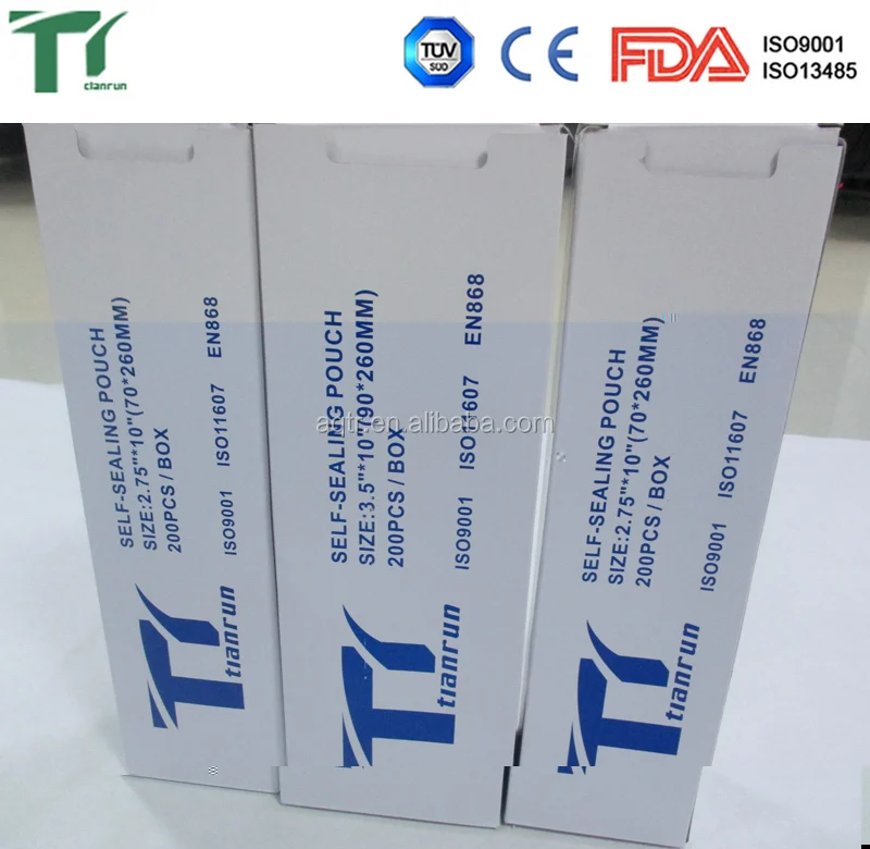 
Dental Self Sealing Packaging Bags Autoclave Sterilization 