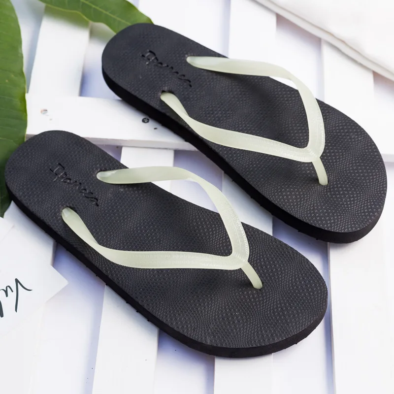 
New fashion luminous custom personalizde flip flops women blank sublimation beach slippers 