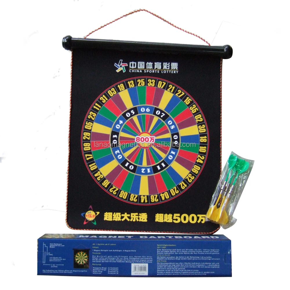 
customized design magnetic dart board roll up darts games portable dartboard 