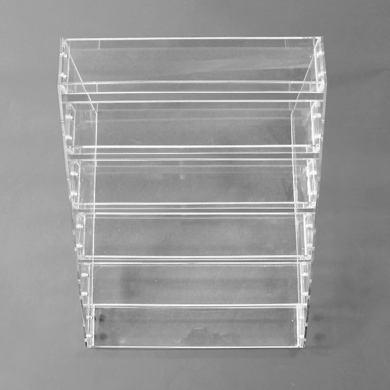 Custom  clear acrylic nail polish lipstick display cigarettes sunglasses jewellery display holder stand sunglasses display case