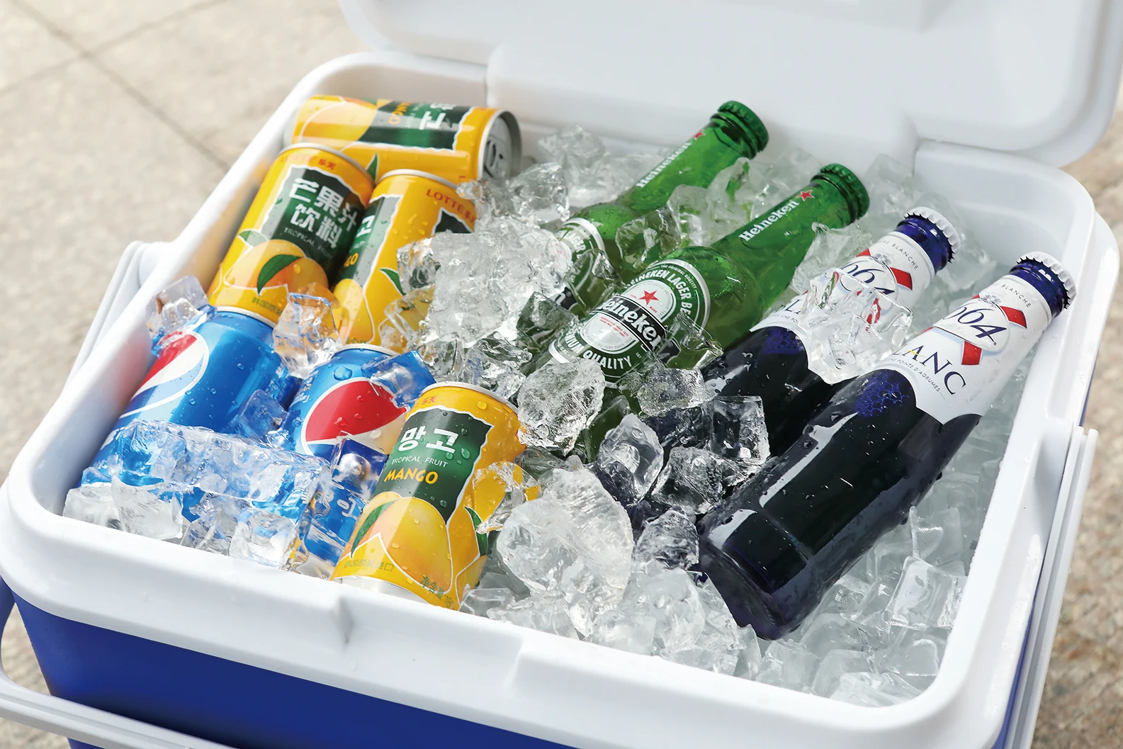 Three-Piece 5L13L 26L Plastic Camping Cooler Portable Ice Chest Chilly Bin Cooler Box