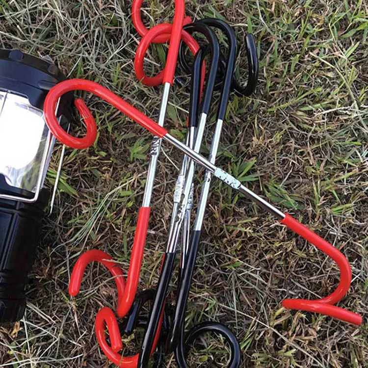 Outdoor Camping Supplies Triangle Lamp Stand Aluminum Bracket Lighting Pole Telescopic Suspension