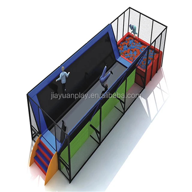 Foam cube trampoline park indoor bungee trampolines