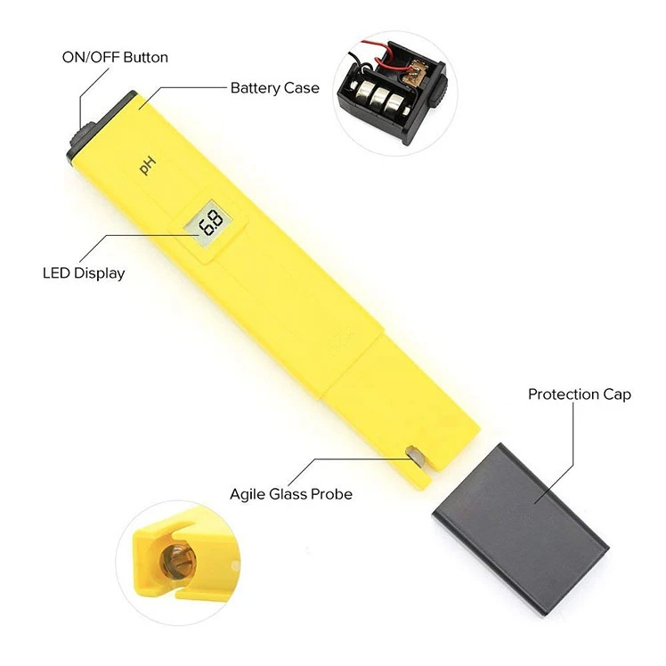 factory price waterproof digital ph meter tester with best quality