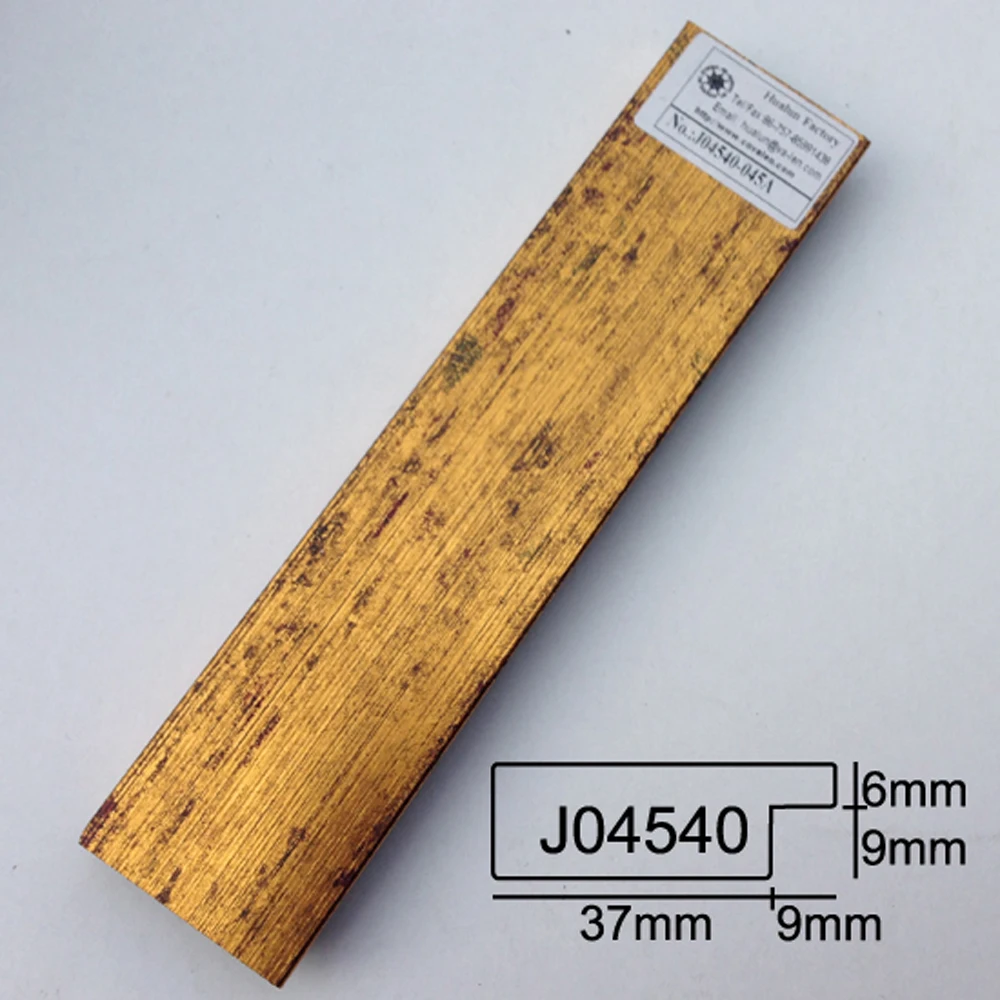 Free Sample Wholesale Gold Color Ps Picture Frame Moulding