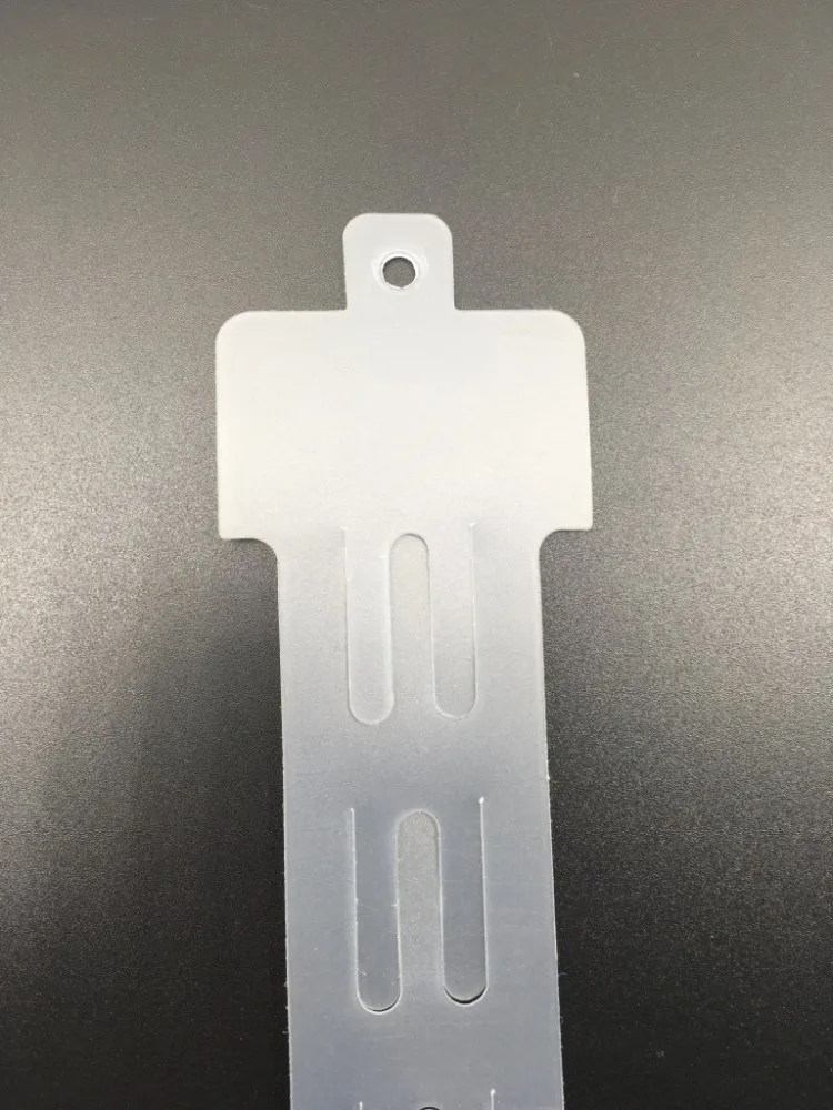 Strong Clip Strip 12 Clips Clear Plastic with S Hook