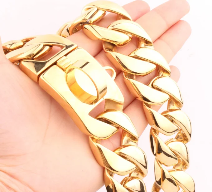 Original Silver Big Dog Chain Bully High Quality dog chain Dog leash Pitbull Collar