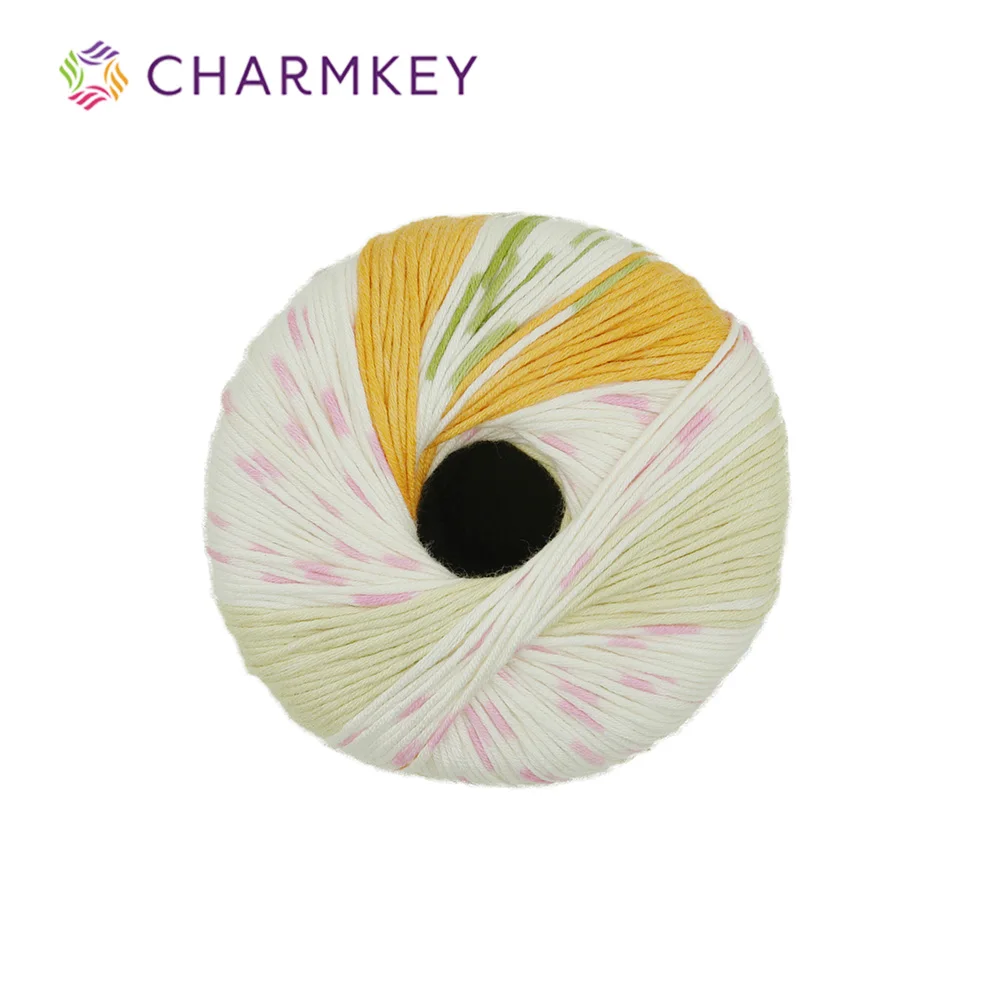 
Super Soft Charmkey Natural Bamboo Blended Yarn Fancy Knitting Yarn for Crochet Sweater and Scarf 