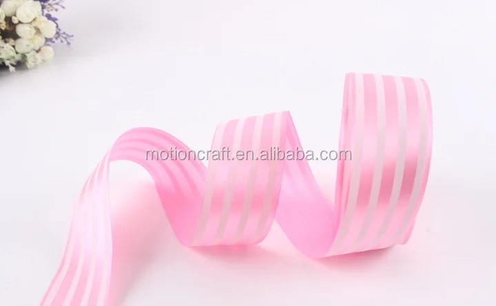 wholesale 2.5cm custom logo printed polyester satin ribbon good quality cheap price