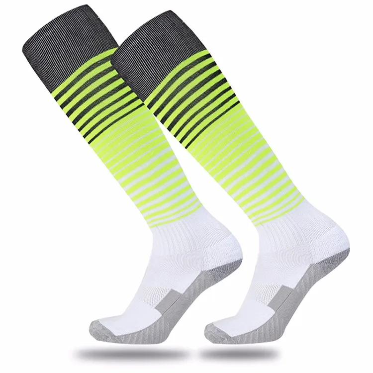 New blank thicken sole soccer team socks for football game