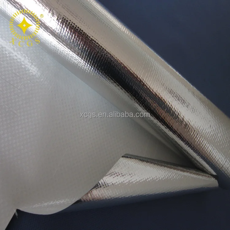Aluminum Foil woven Fabric Flameproof Sound Absorbing Water Resistant Heat Insulators