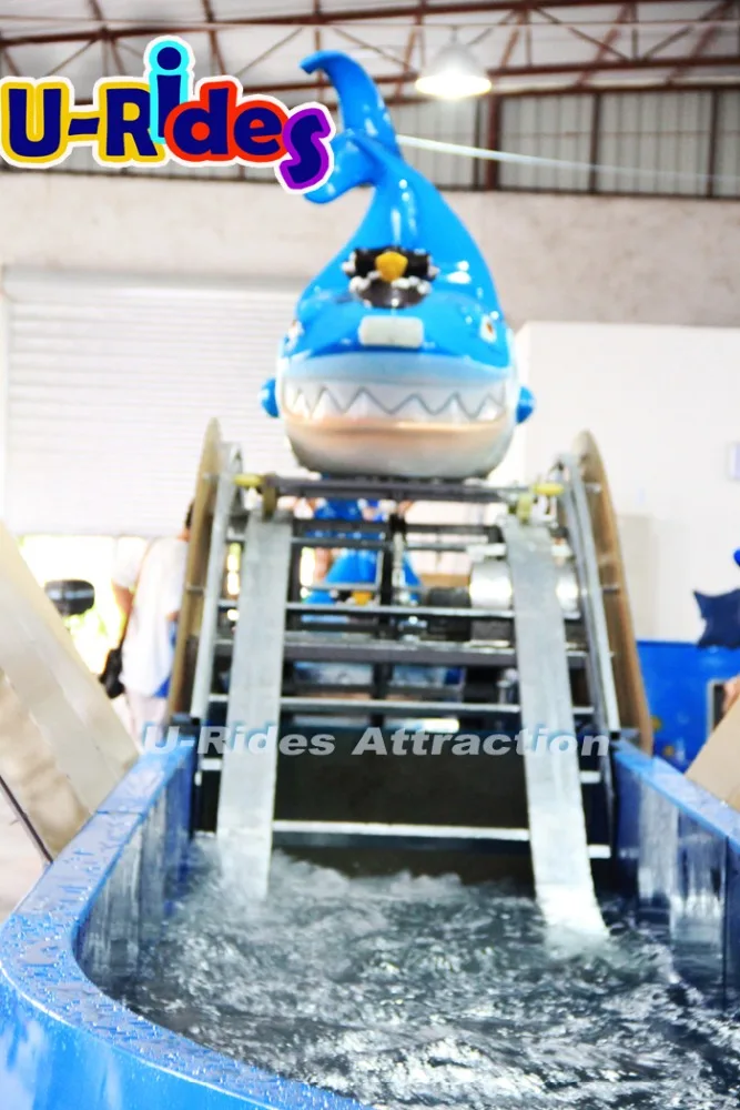 Amusement Indoor park Marine Partrol Shark water Mini Flume Rides