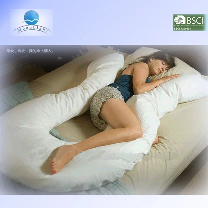 custom design side sleeper c shaped pregnancy pillow comfortable