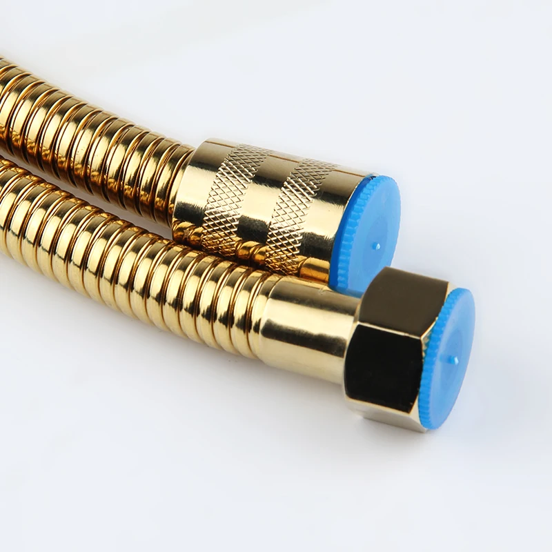 Yuyao high quality Stainless Steel Gold Hand Shower Head Hose