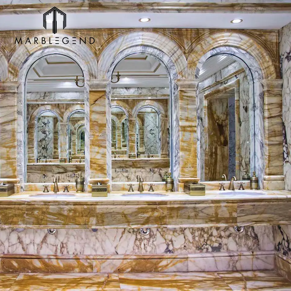 Bookmatch Flooring Design Italy Arabescato Vagli Marble