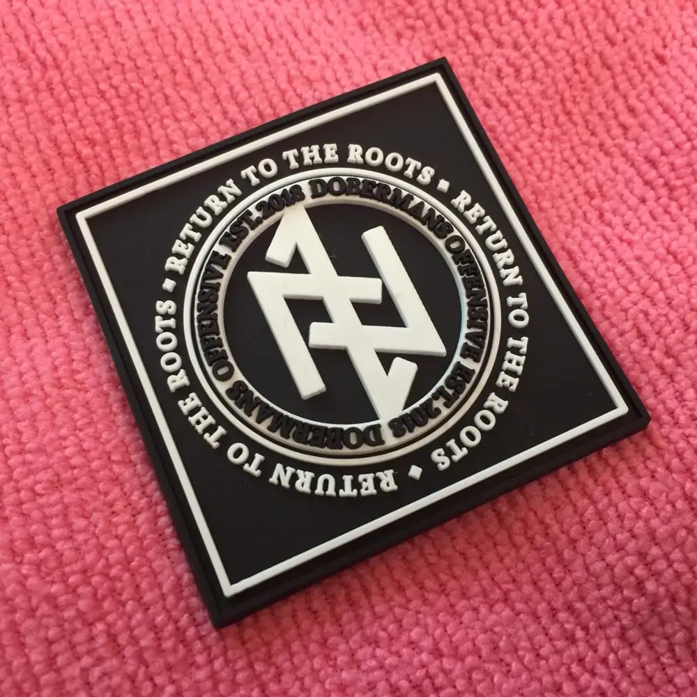 Factory supplier apparel rubber label,clothing silicone rubber label for trademark