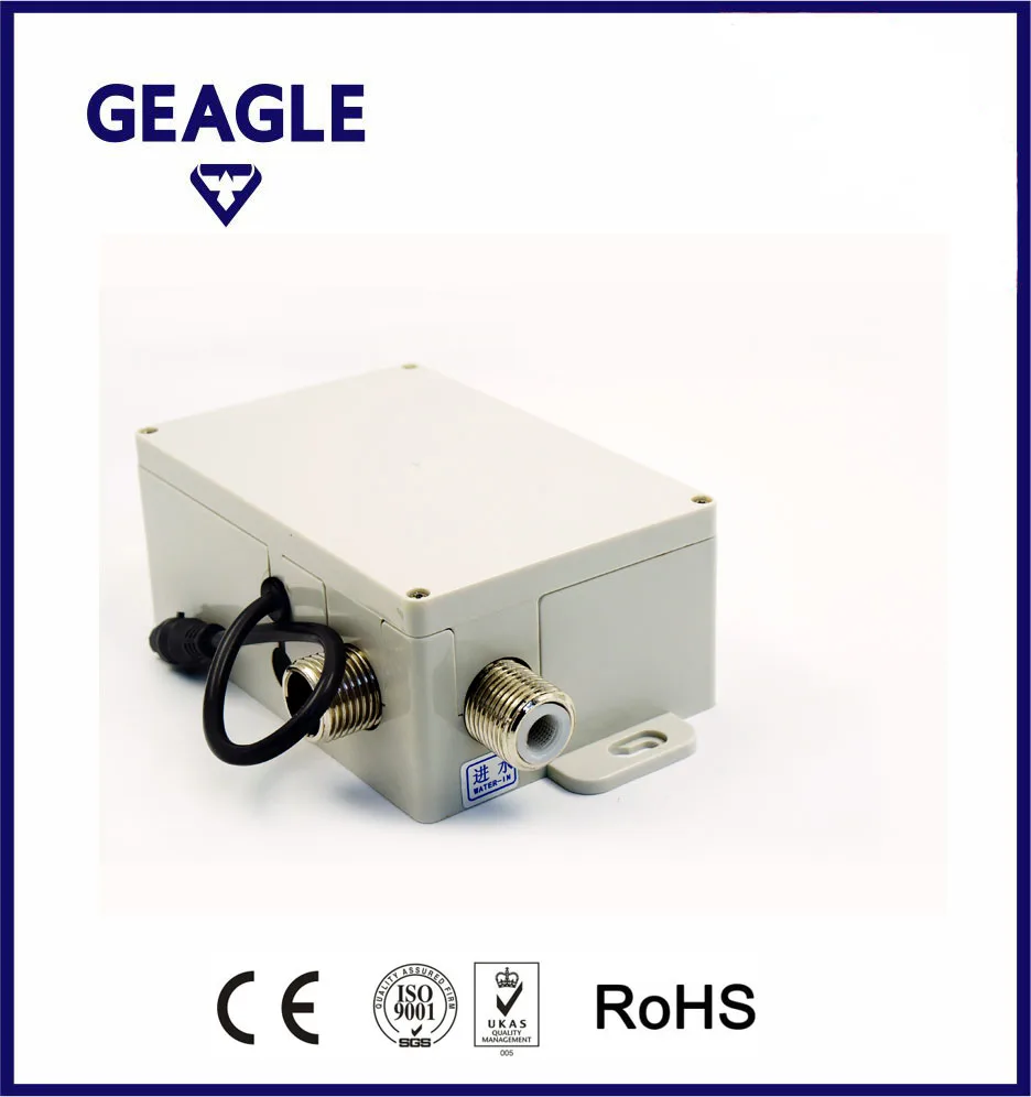 Electronic automatic sensor water tap control unit with solenoid valve and battery holder