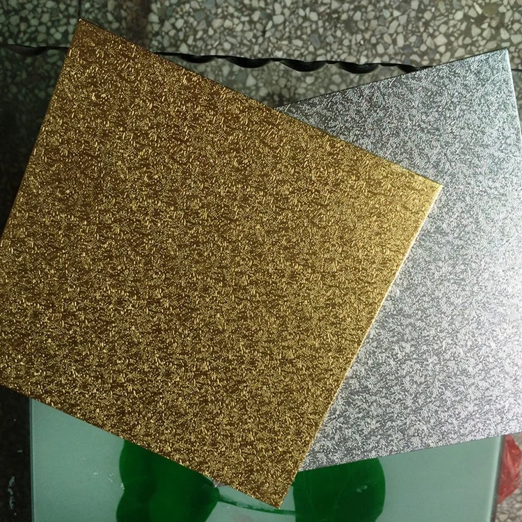 Customized Hot Selling Foil Silver Gold Mdf Cake Board
