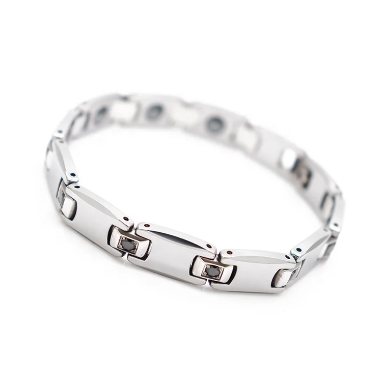 Classical design tungsten couple bracelet,magnetic tungsten bracelet
