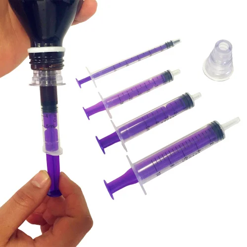 
disposable oral syringe with plastic adaptor 