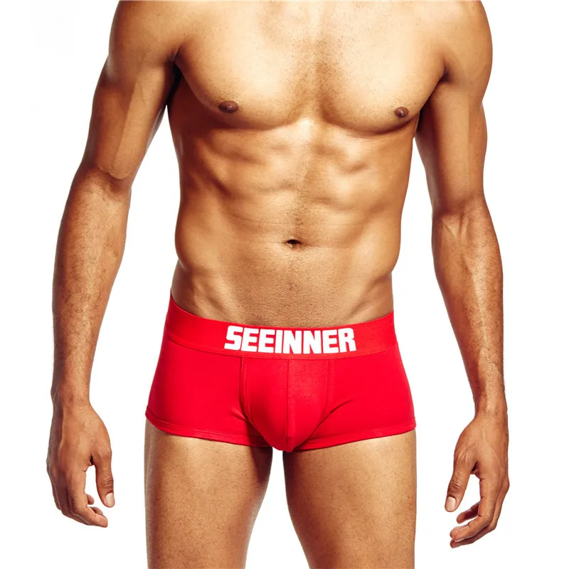 Free Sample Underwear Men white and black boxer shorts OEM Brand On Waist