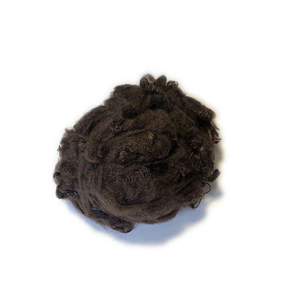 coffee colored recycled polyester staple fiber pet fiber plant with GRS Certificate