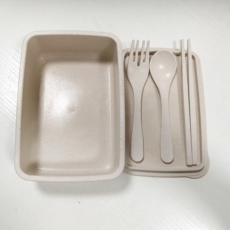 
Wholesale bamboo fiber bento lunch box leakproof 