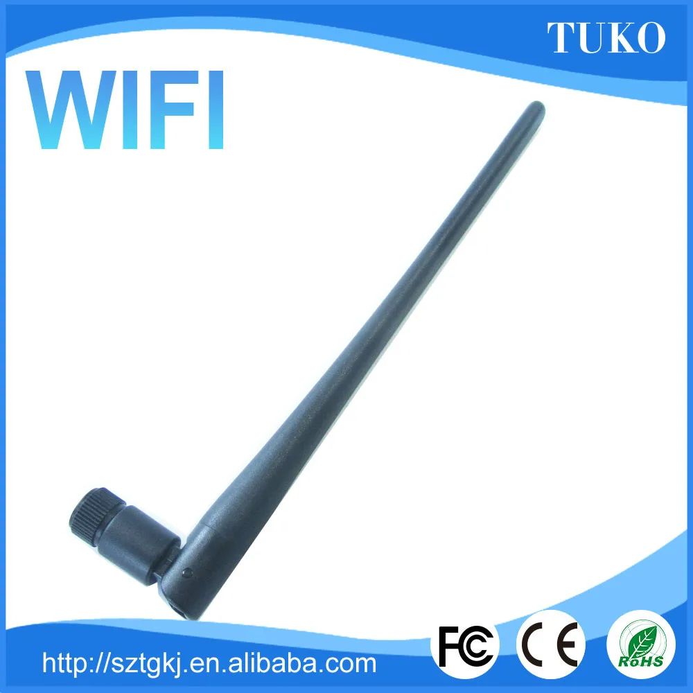 Высокие Внутренние 2.4 Г Wi-Fi Резиновая Утка антенны SMA разъем 39 см 9 ДБ 2400 ~ 2500 МГц