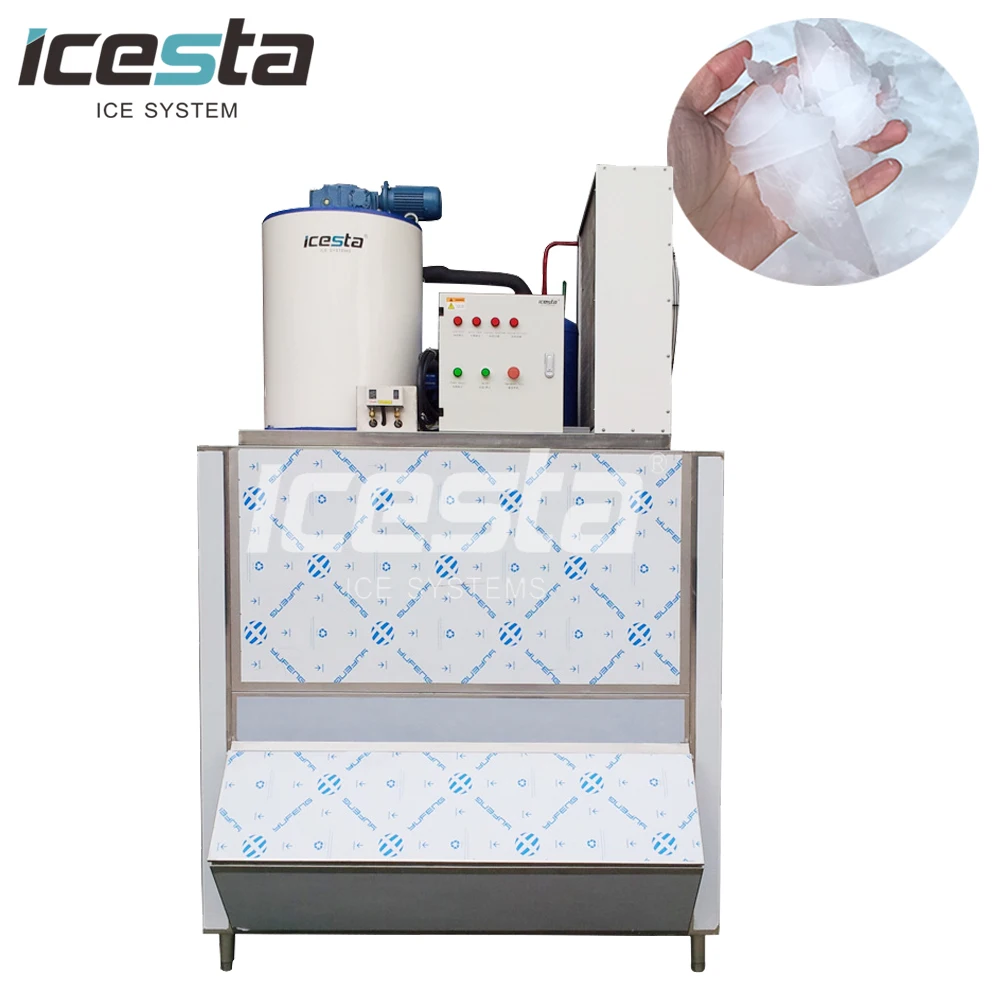 Производитель льда в гуандуне, ICESTA, машина для производства льда в виде хлопьев для малого бизнеса