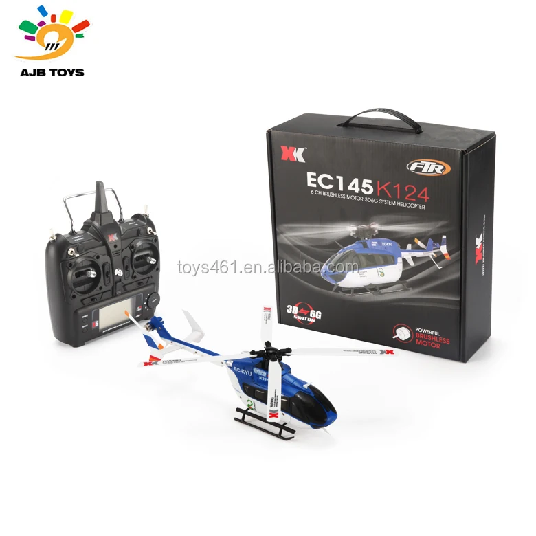  XK K124 EC145 6CH бесщеточный двигатель 3D6G система RC вертолет RTF 2 4 ГГц
