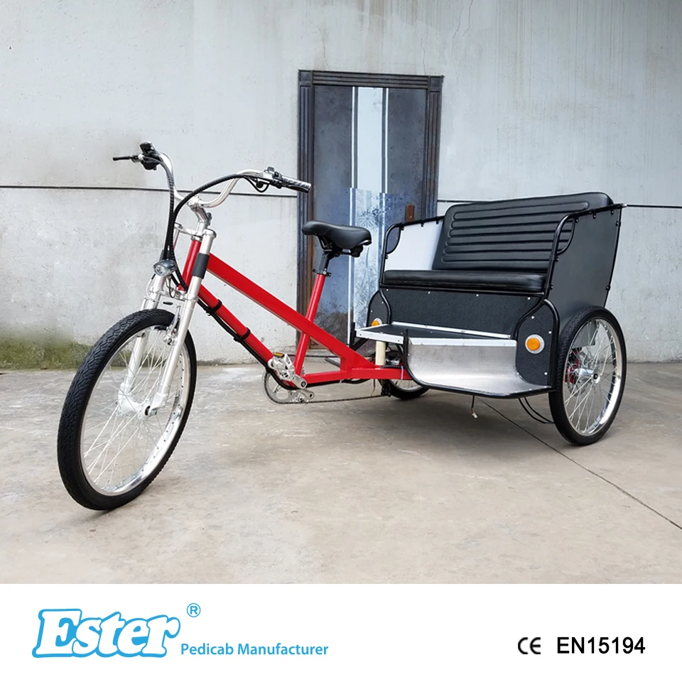 ESTER 3 Wheel Pedicab LED Lights More Colors Choice , tricycle for adults bike trike   taxi