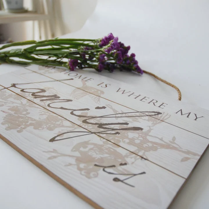 CE  quality wood sign blanks wall plaque for home decoration