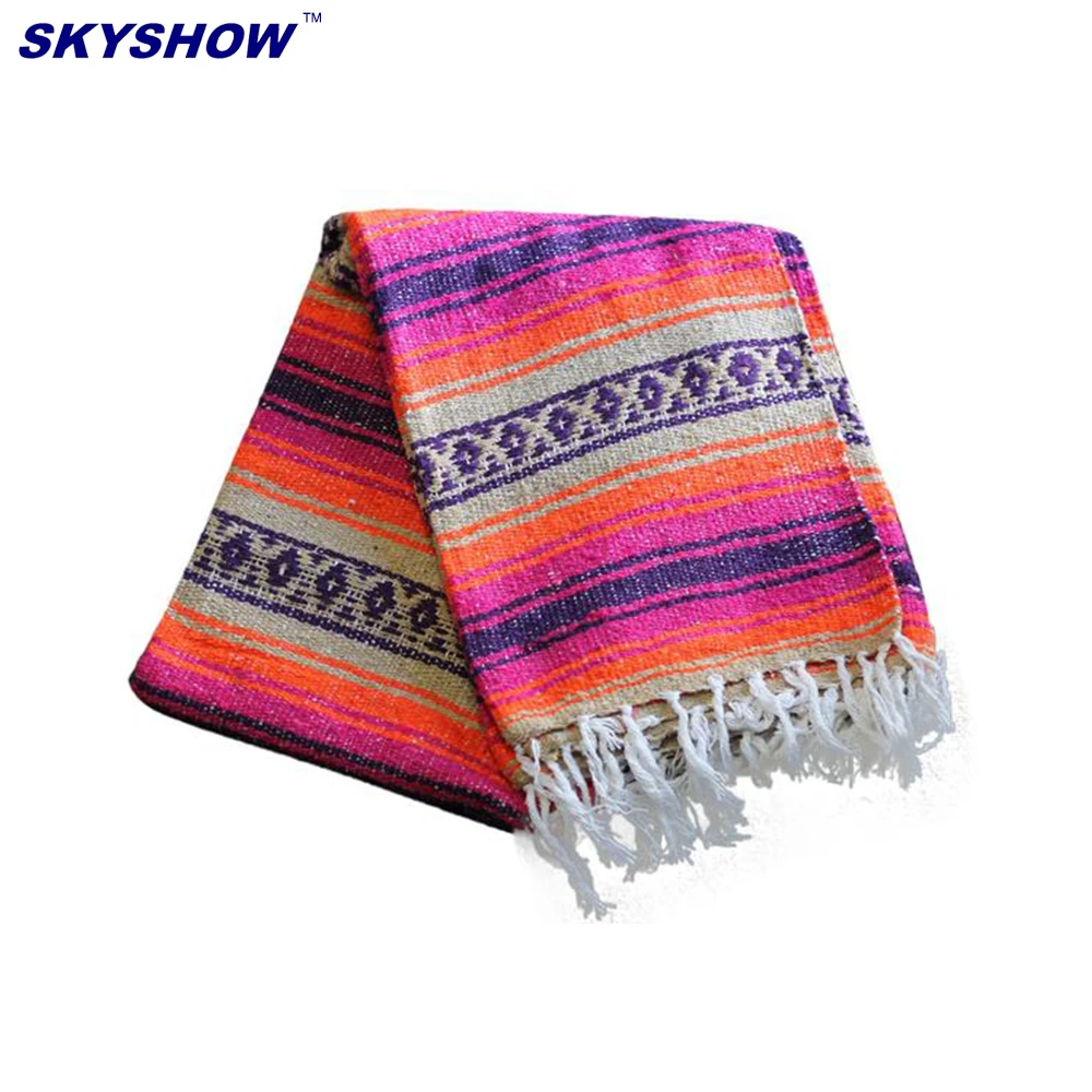 Mixed Patterns Super Soft  Mexican Blankets Colorful Blankets